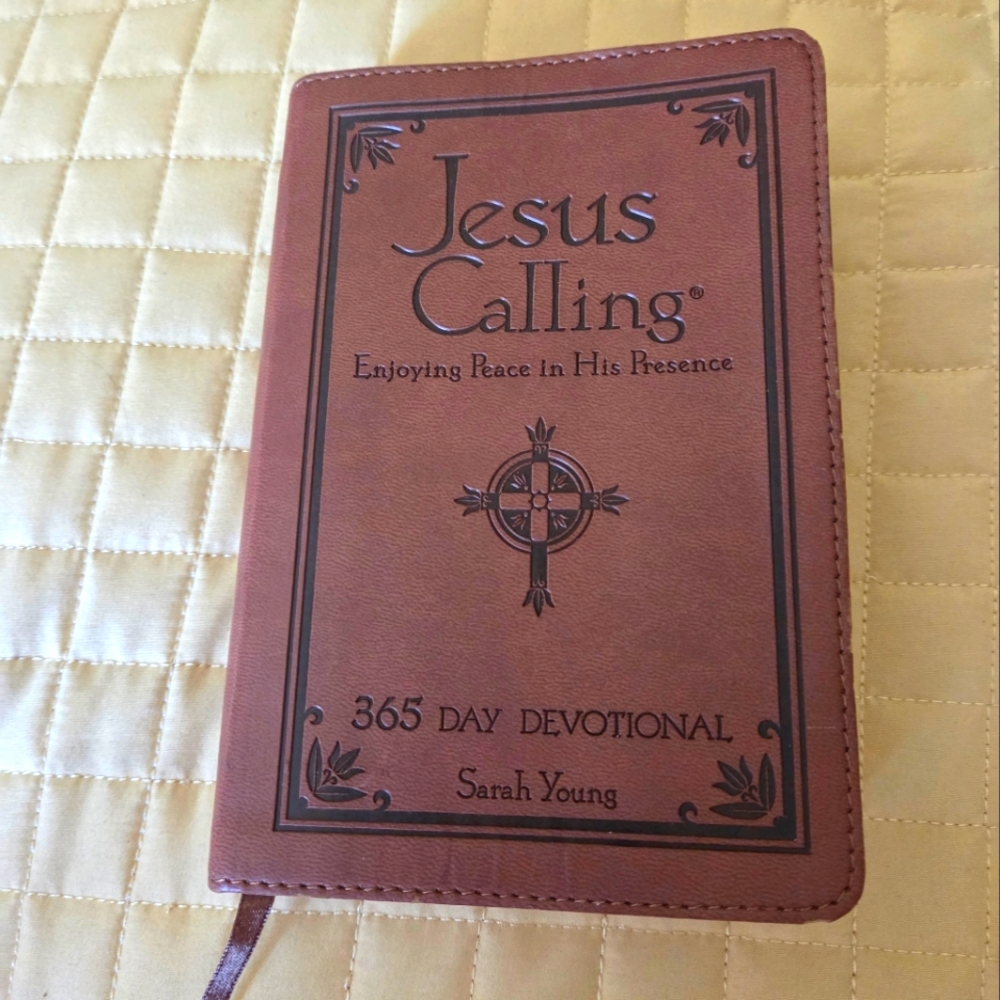 Jesus Calling 365 Day Devotional Sarah Young Ribbon Marker Larger Print